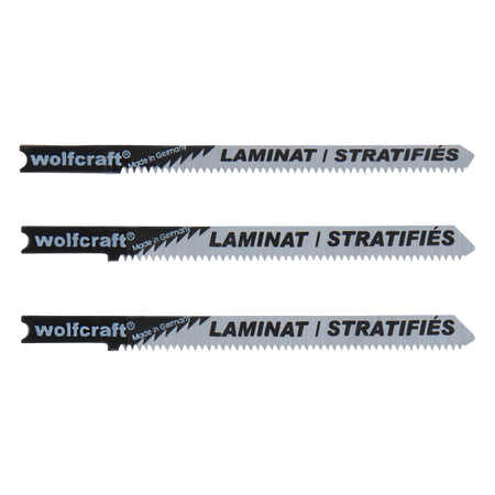 Jigsaw Blade Set 3 Pcs. HCS, U-shank, laminate and parquet - Image 1