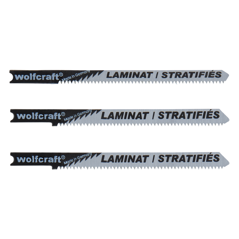 Jigsaw Blade Set 3 Pcs. HCS, U-shank, laminate and parquet - Image 1