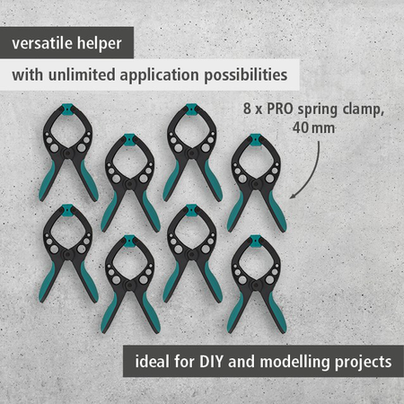 8 PRO Spring Clamps, 40 mm (en)