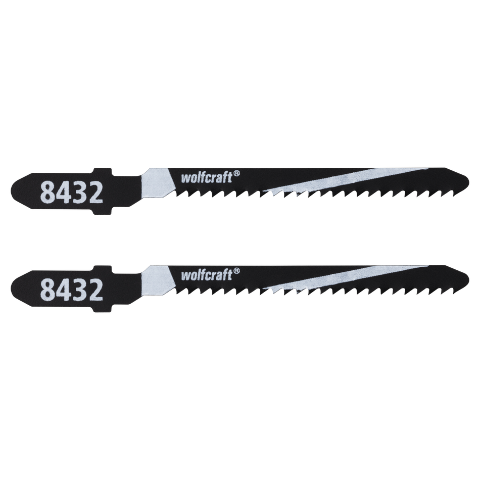 2 HCS Jigsaw Blades, T-shank, softwood, curved cut