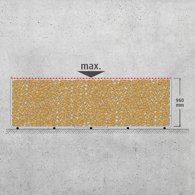 Modular XXL Stacking Aid for Firewood
