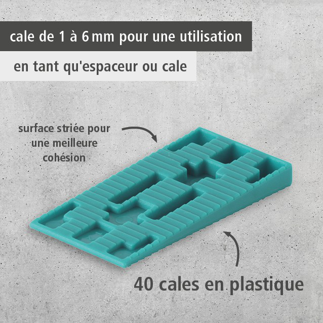 40 Plastic Spacer Wedges (fr)