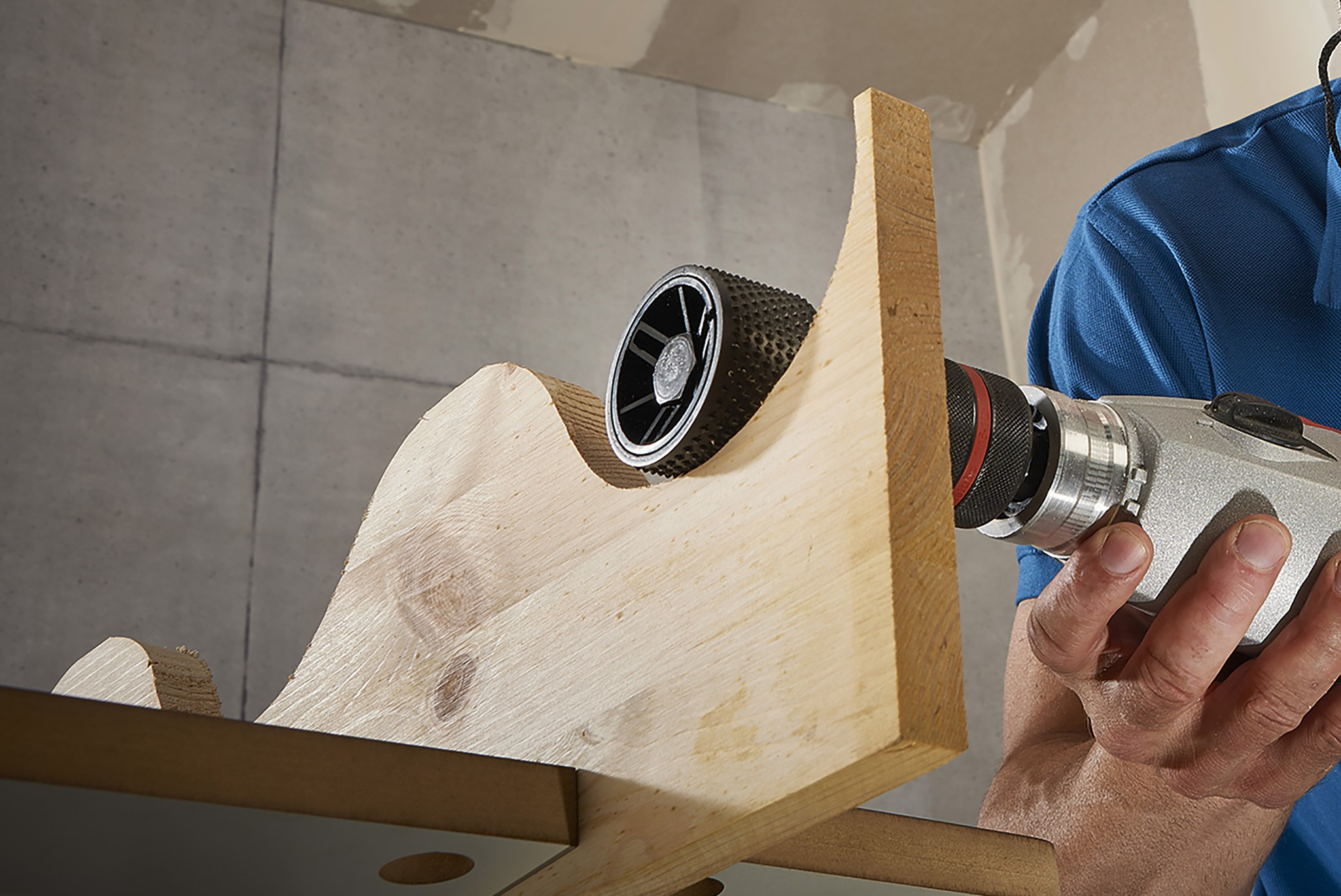 Drum Rasp for Power Drills, Round Shank - Image 2