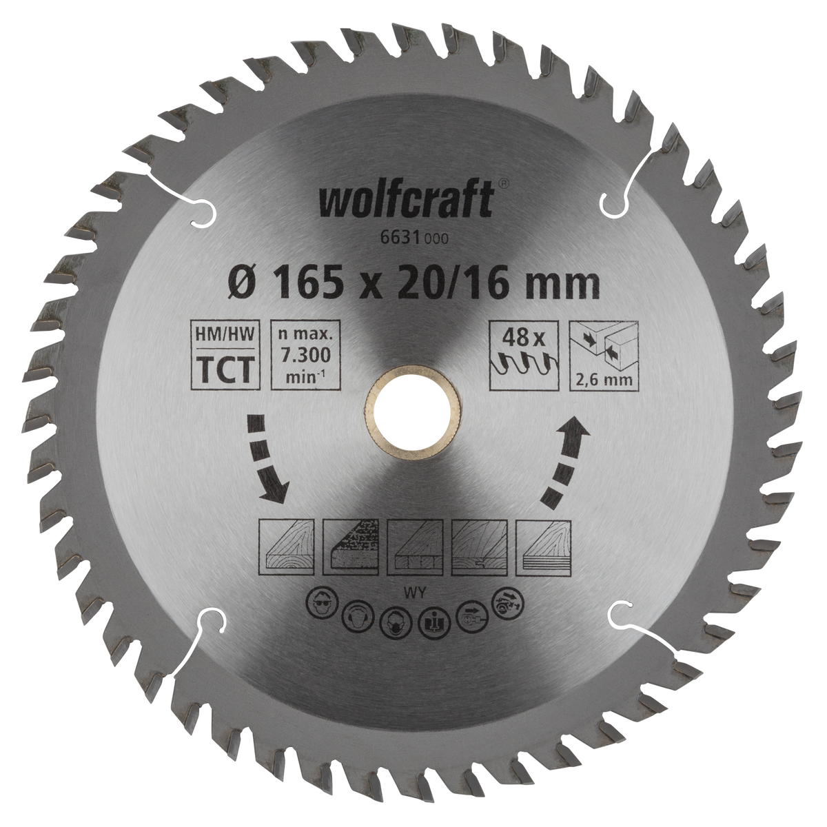 Circular Hand Saw Blades, orange series (fine, clean cuts) - Image 1