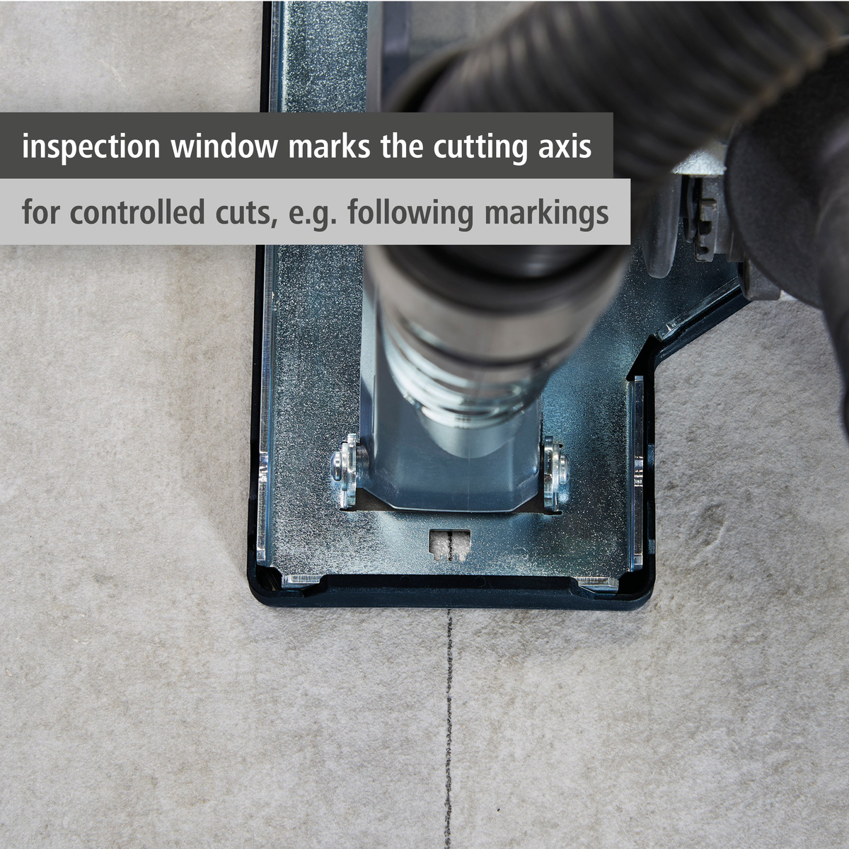 Extraction Hood With Guide Block for Angle Grinder (en)