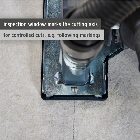 Extraction Hood With Guide Block for Angle Grinder (en)