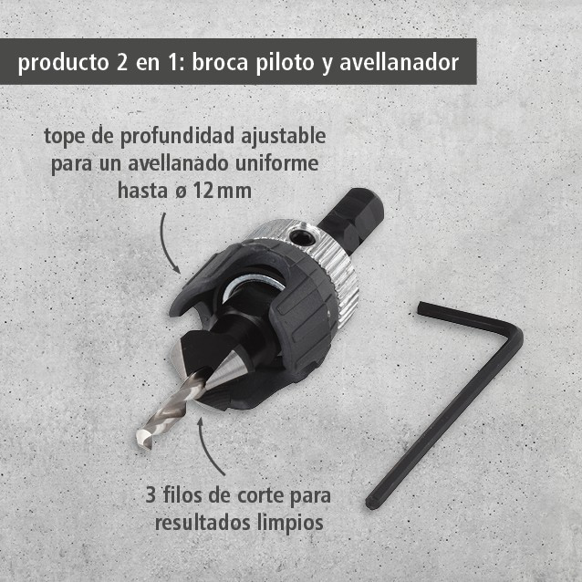 Screw Starter With Countersink and Depth Stop, Ø 4–5 mm (es)