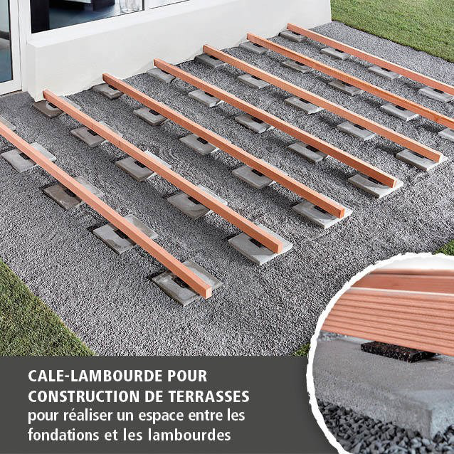 20 Support Pads for Deck Building (fr)