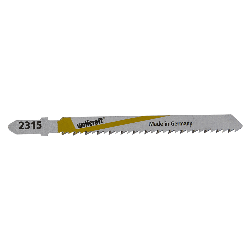 2 HSS Jigsaw Blades, T-shank, wood and plastic, clean cut