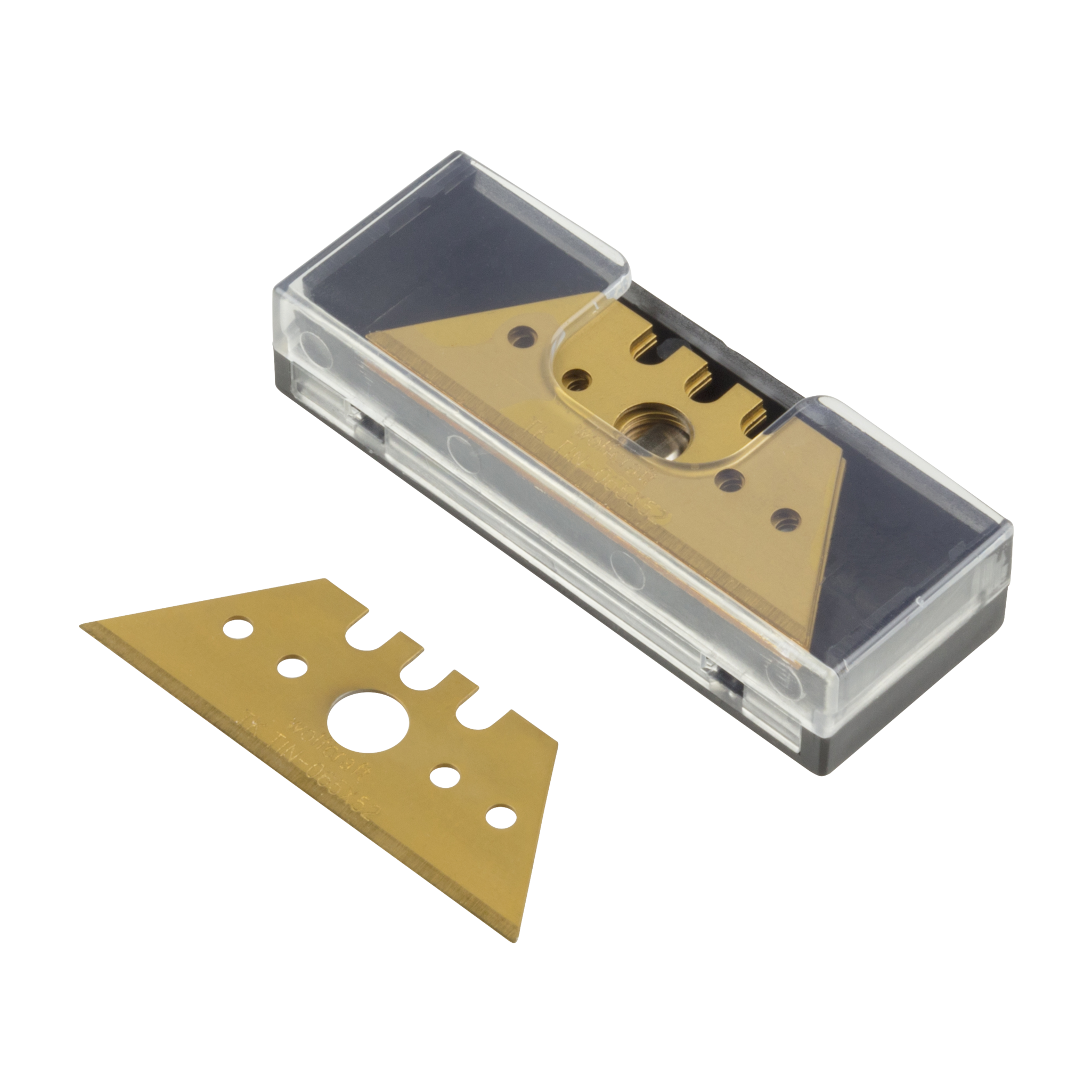 5 Professional Trapezium Blades TiN-Coated 0.65 x 52 mm