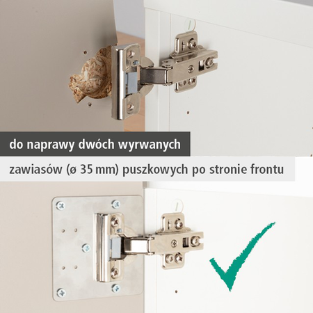 Repair Set for Cup Hinge – Door Side, 17 Pcs. (pl)
