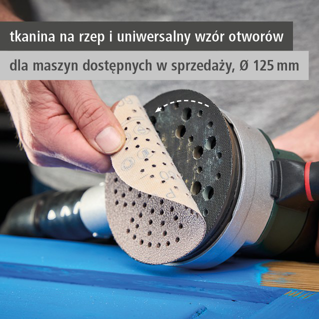 Multi-Hole Sanding Discs for Eccentric Sanders, Ø 125 mm (pl)
