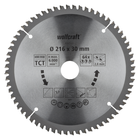 TC Cross and Mitre Cut Saw Blade, purple series, Ø 216 mm
