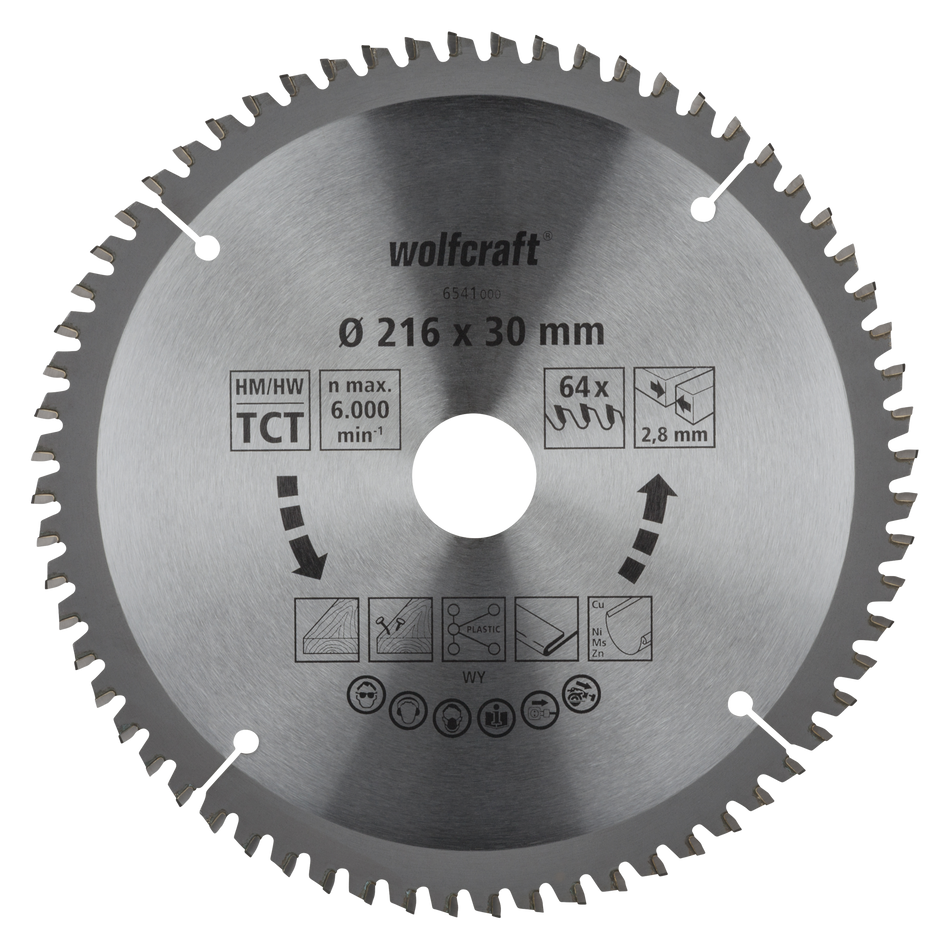 TC Cross and Mitre Cut Saw Blade, purple series, Ø 216 mm