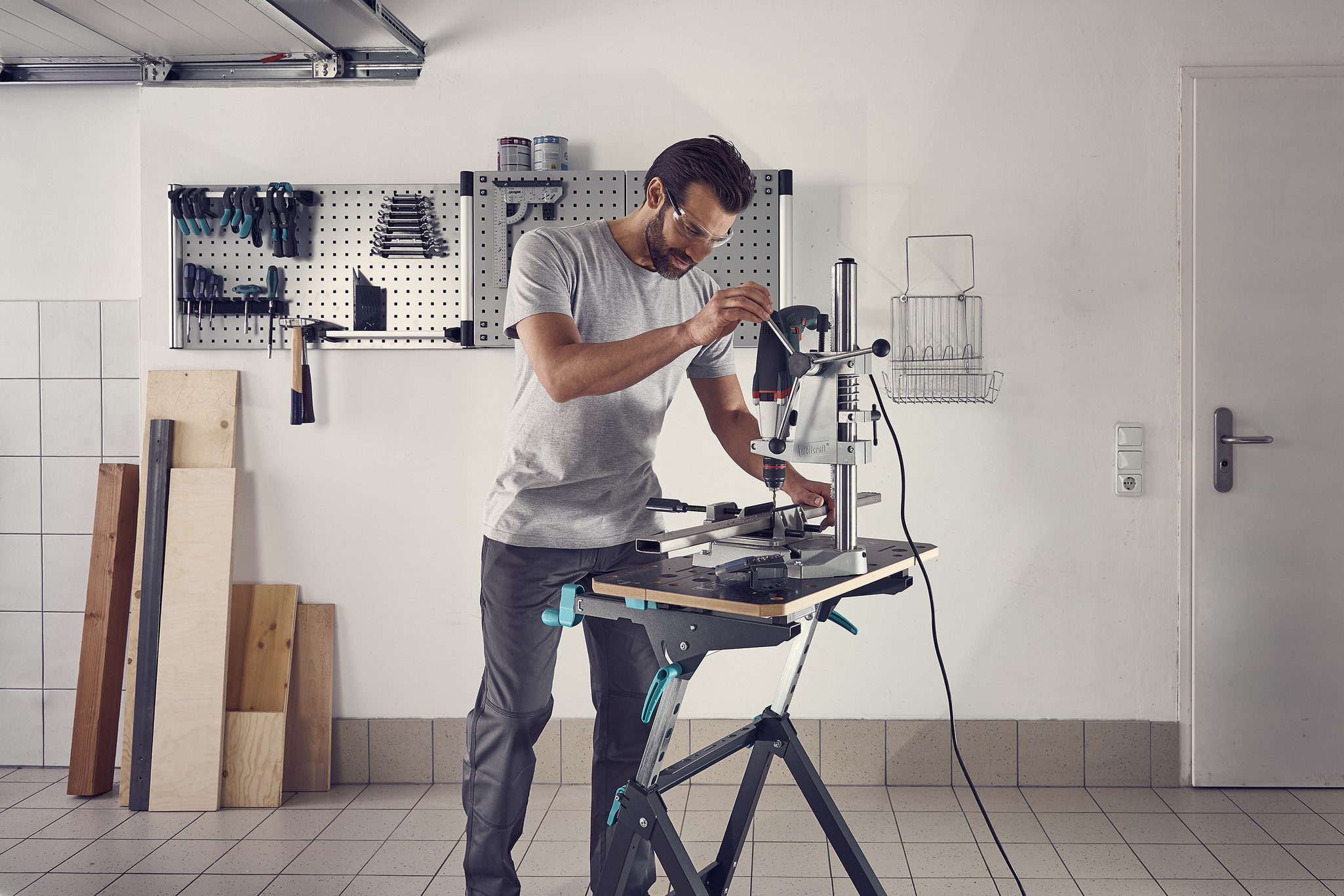 MASTER 750 ERGO Clamping and Machine Table