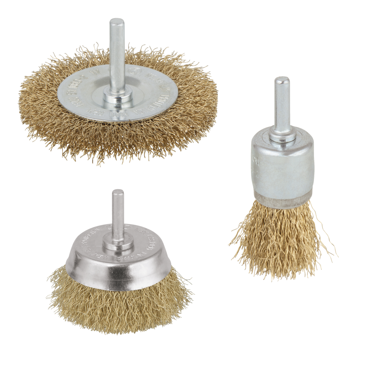 Brass Wire Brush Set, 3 pcs. - Image 1