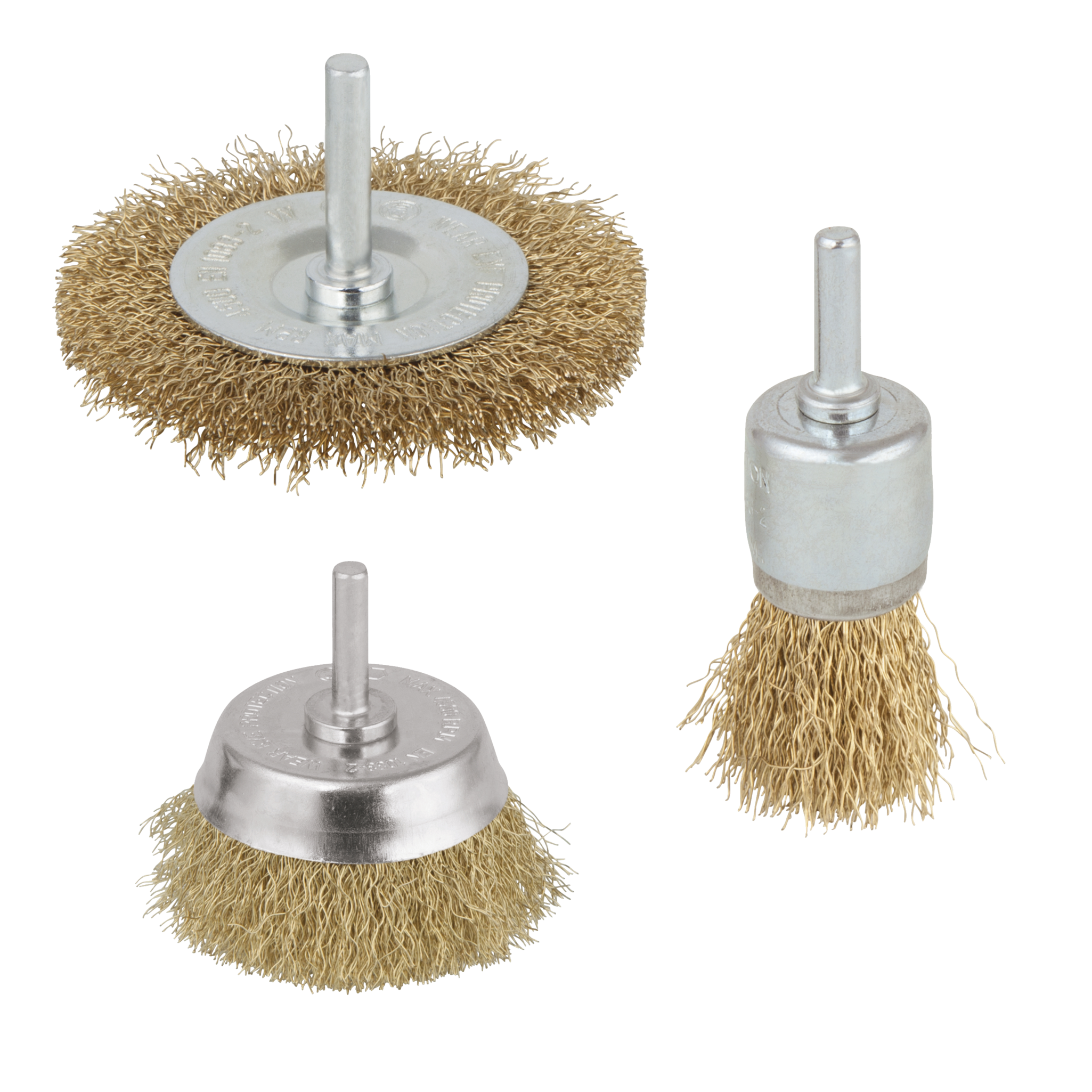 Brass Wire Brush Set, 3 pcs. - Image 1