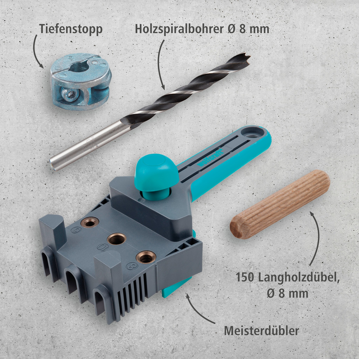 Project Set for Making Dowel Joints (de)