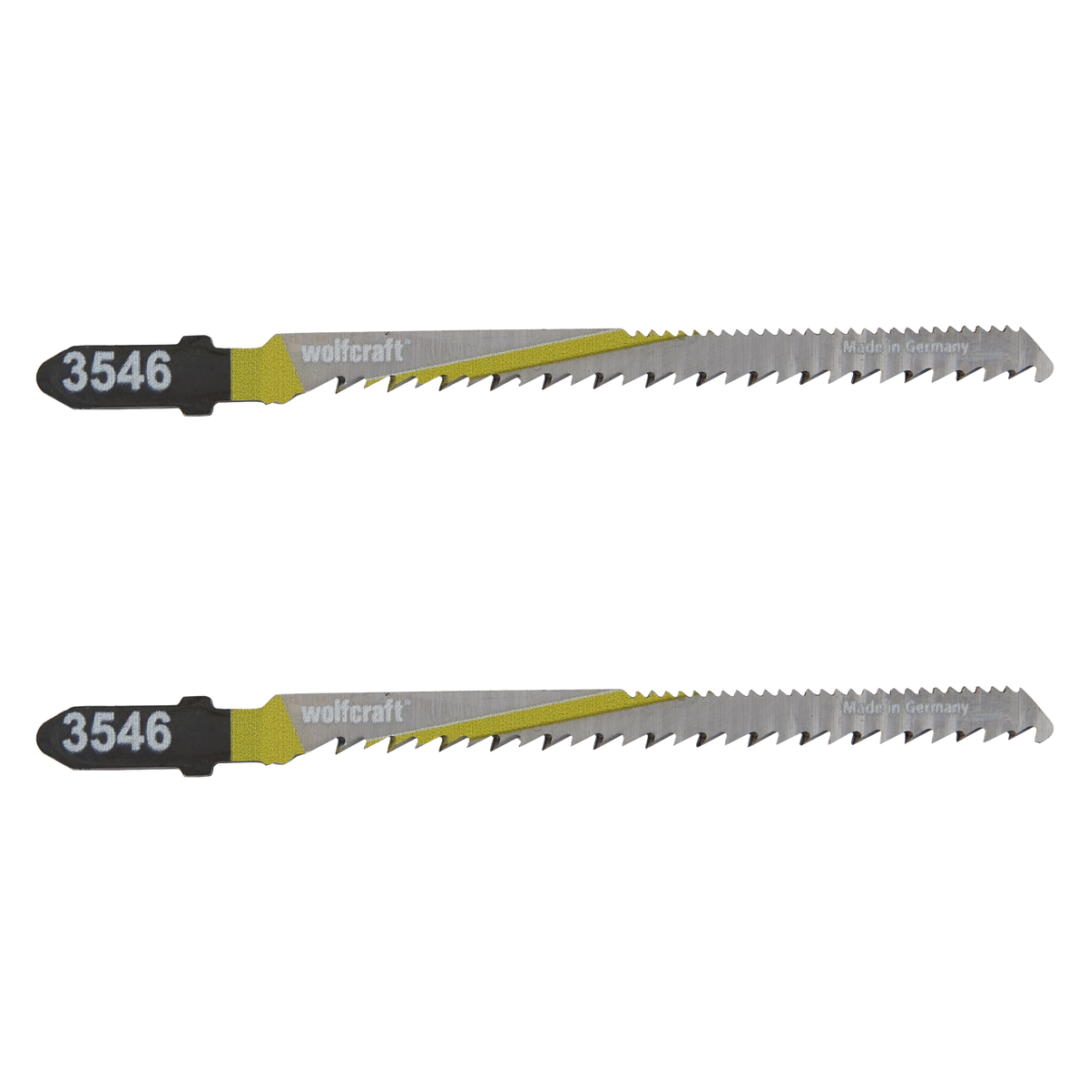 2 HCS Jigsaw Blades, T-shank, wood and plastic, clean curved cut
