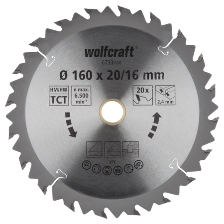 TC Circular Hand Saw Blade, brown series, Ø 160 mm