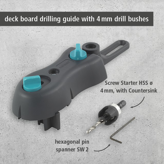 Deck Flooring Drilling Set, 3 pcs. (en)