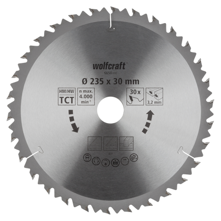 TC Circular Hand Saw Blade, brown series, Ø 235 mm