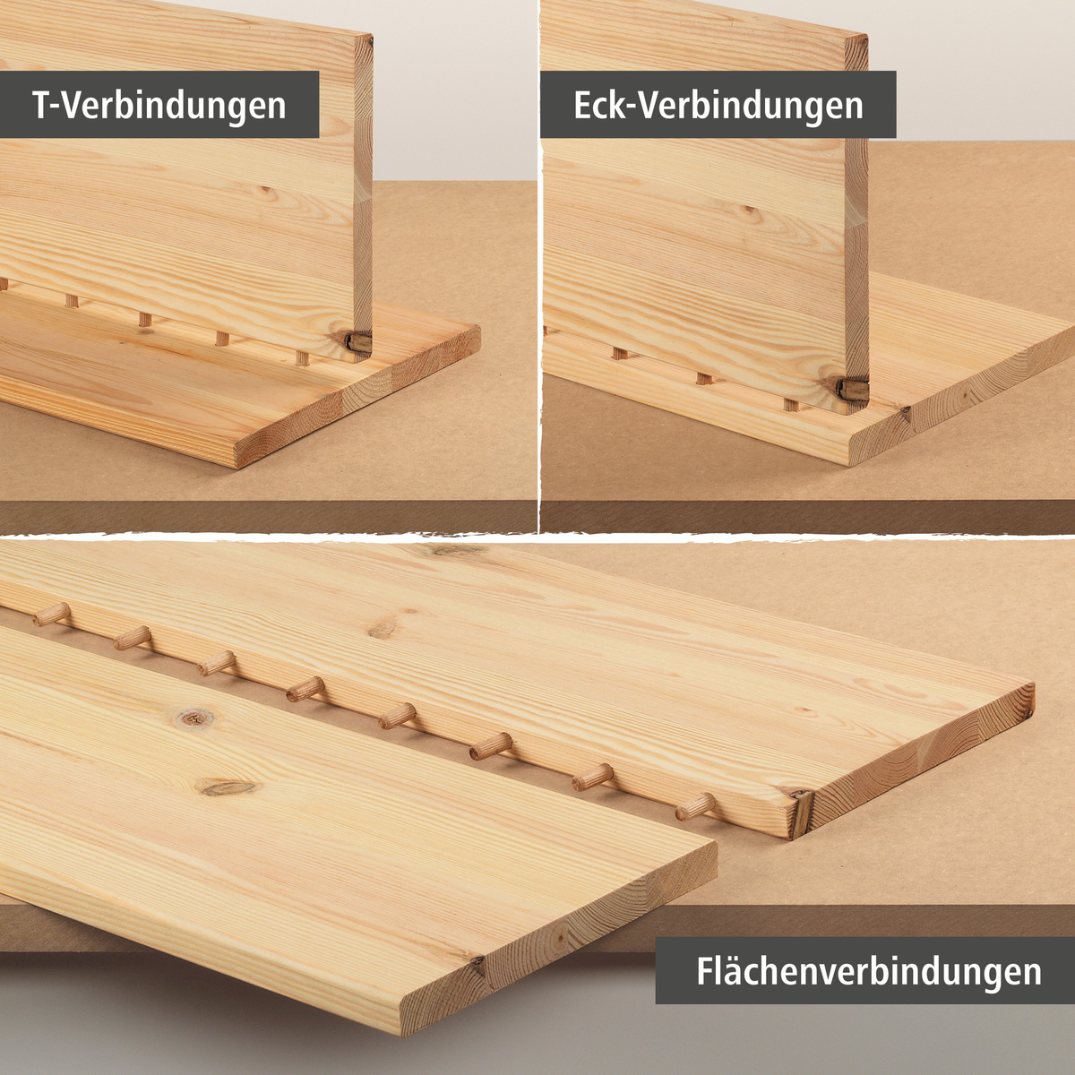 Universal Wood Dowel Joiner Set (de)
