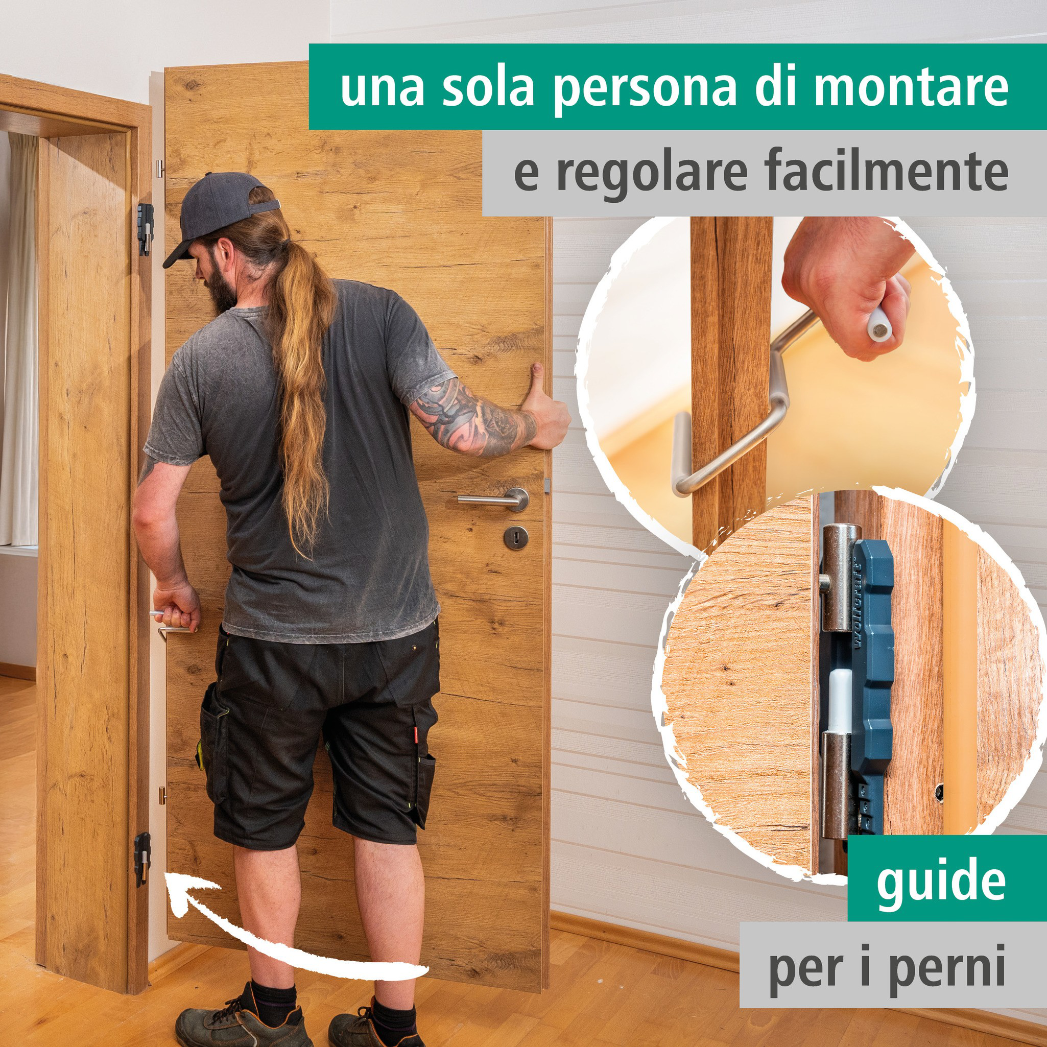 Door Installation Set, 3 Pcs. (it)