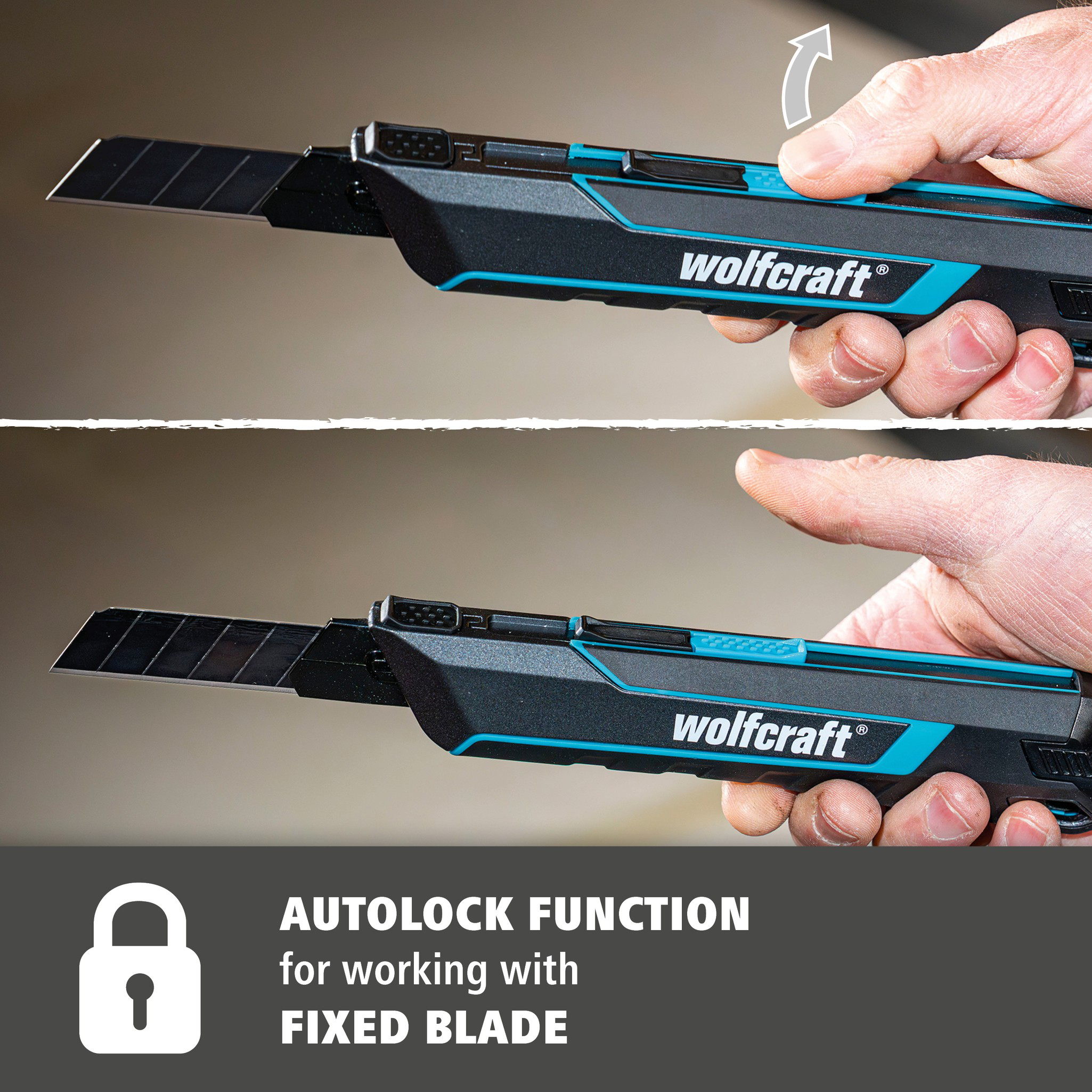 Snap-Off Blade Knife PRO SAFETY, 18 mm (en)