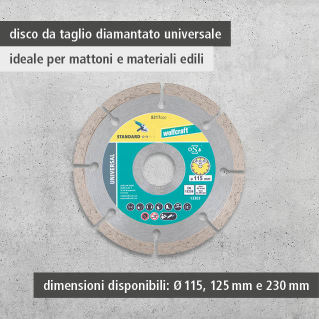 SOLID UNIVERSAL Diamond Cutting Disc, Ø 115 mm (it)