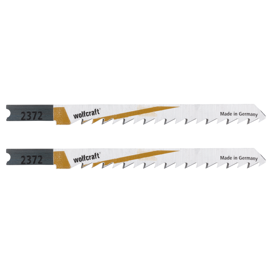 2 HCS Jigsaw Blades, U-shank, wood and acrylic glass, clean cut