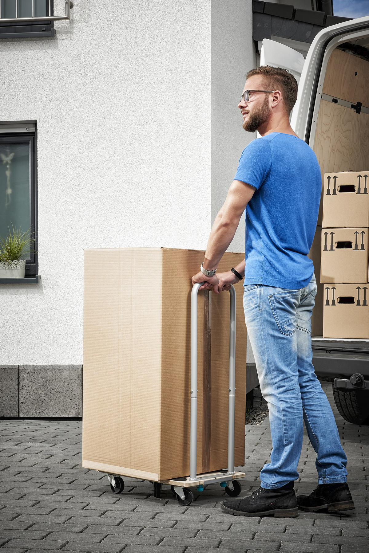 FT 350 B Furniture Dolly, splittable, with handle - Image 5