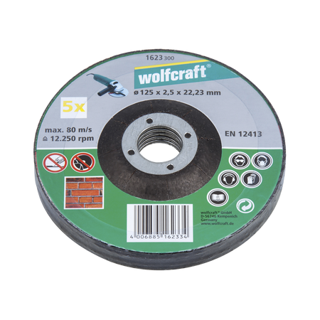 5 Cutting Discs for Stone, depressed centre, Ø 125 mm