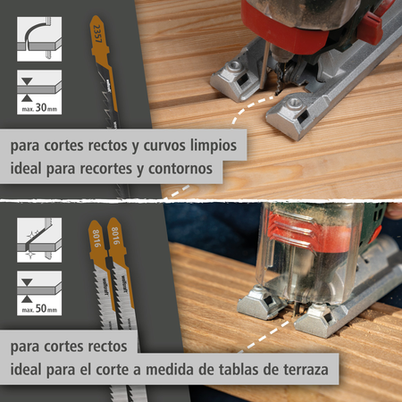 Jigsaw Blade Project Set for Deck Building, 3 Pcs. (es)