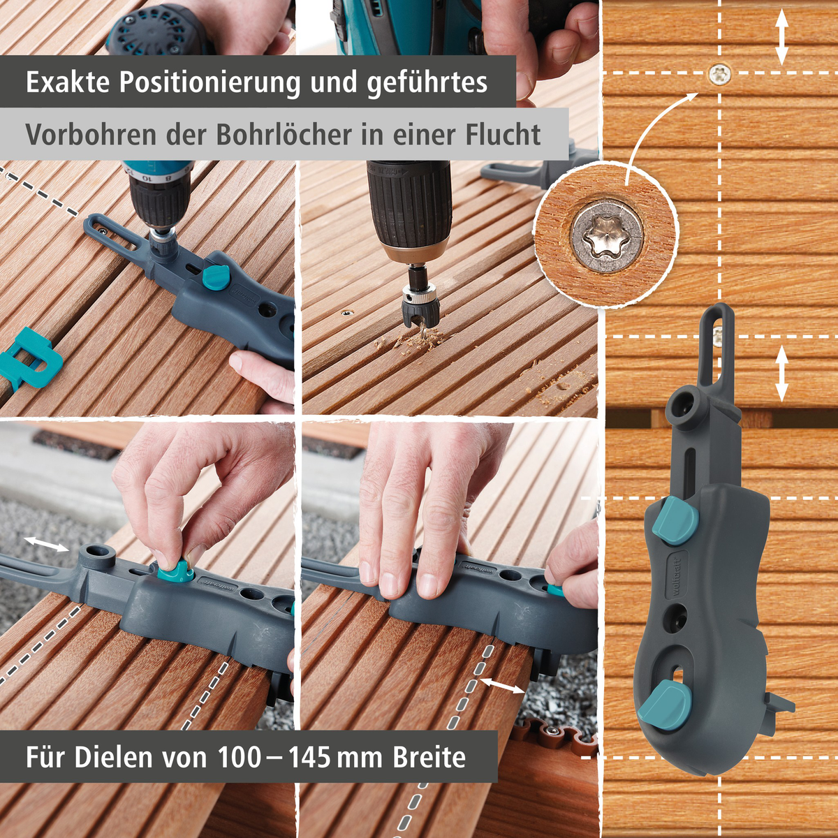 Deck Flooring Drilling Set, 3 pcs. (de)