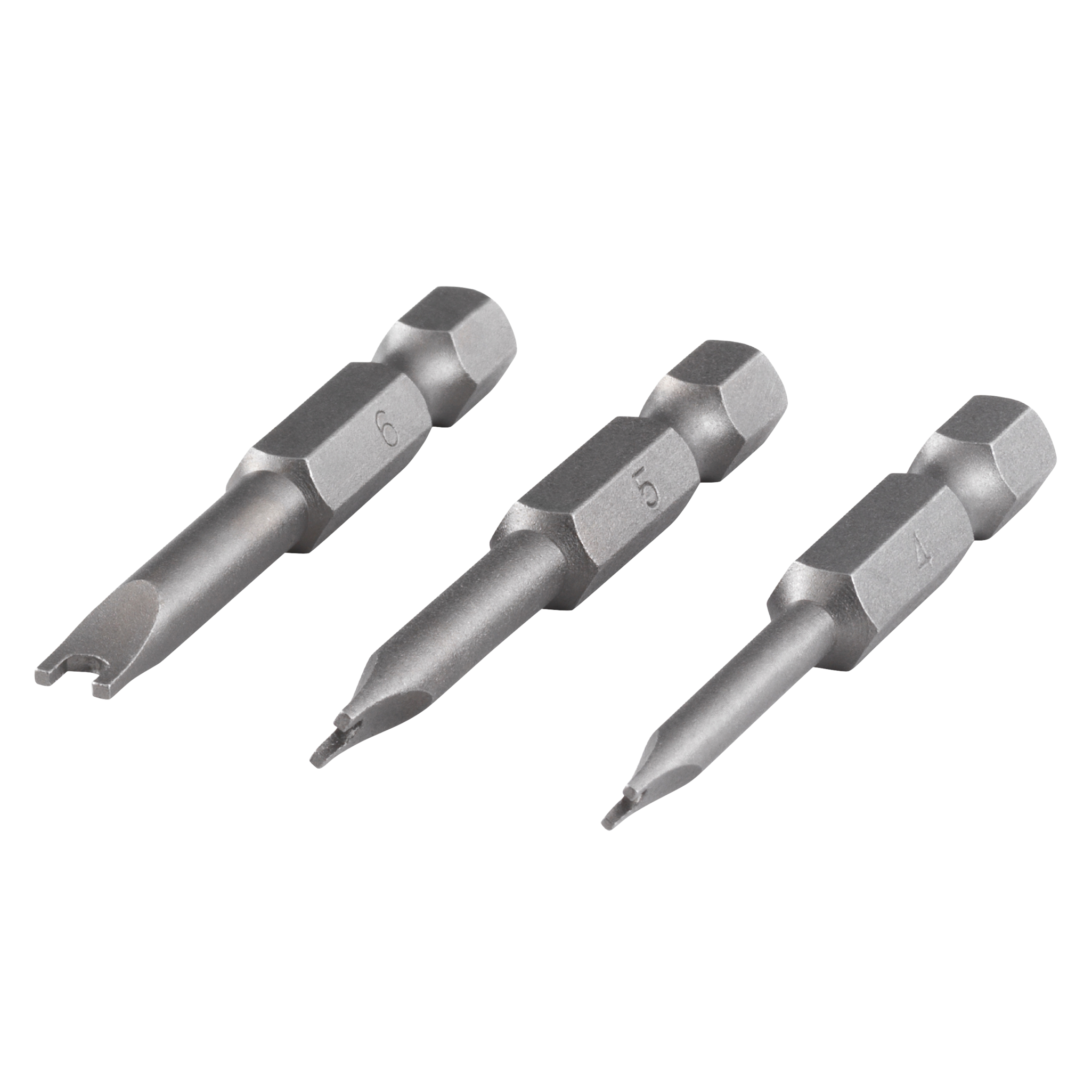 Solid safety screwdriver blade set, 3 pcs.