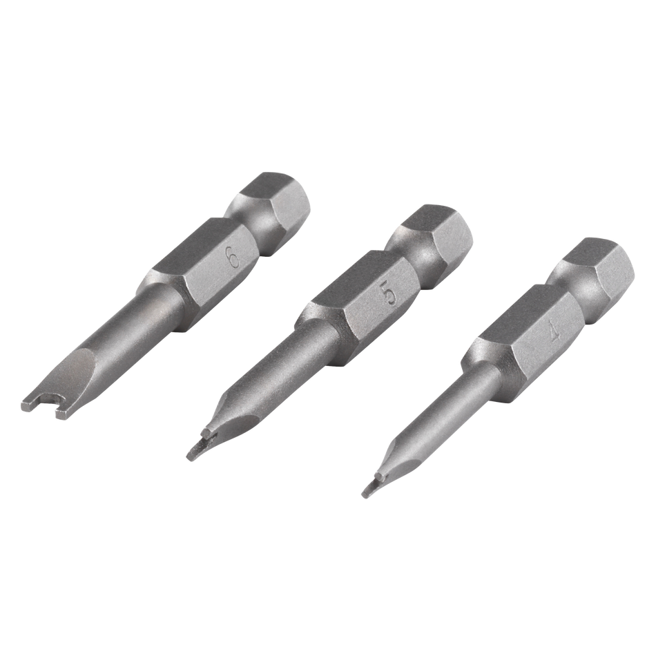Solid safety screwdriver blade set, 3 pcs.
