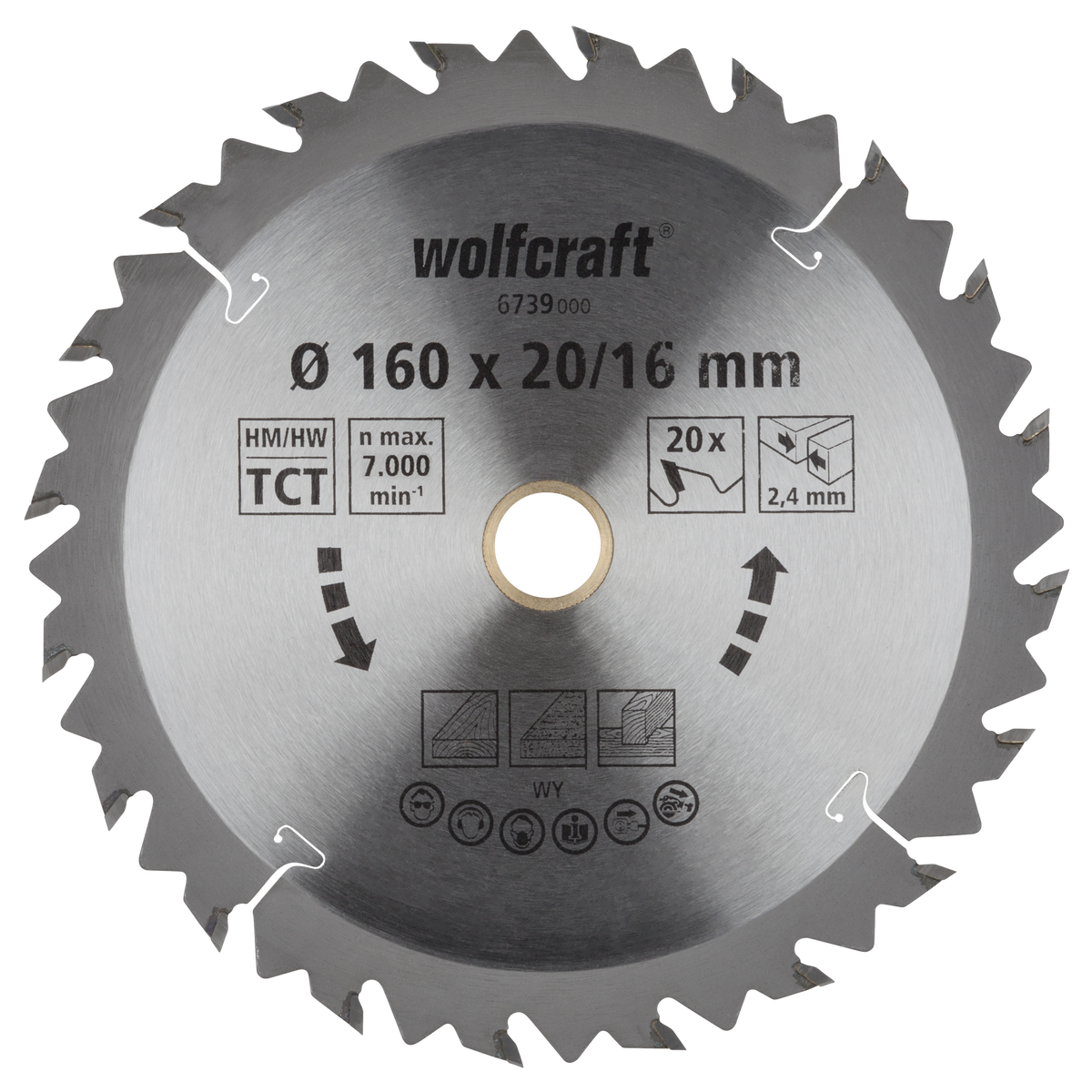 Circular Hand Saw Blades, brown series (fast, rough cuts) - Image 1