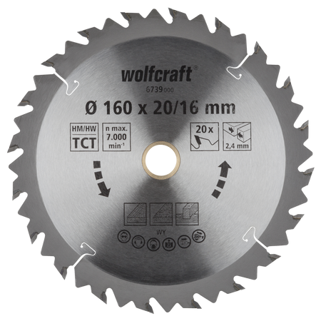 Circular Hand Saw Blades, brown series (fast, rough cuts) - Image 1