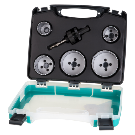Electricity and Plumbing” Bi-Metal Hole Saw Blade Set, Ø 35–68 mm, 6 Pcs.