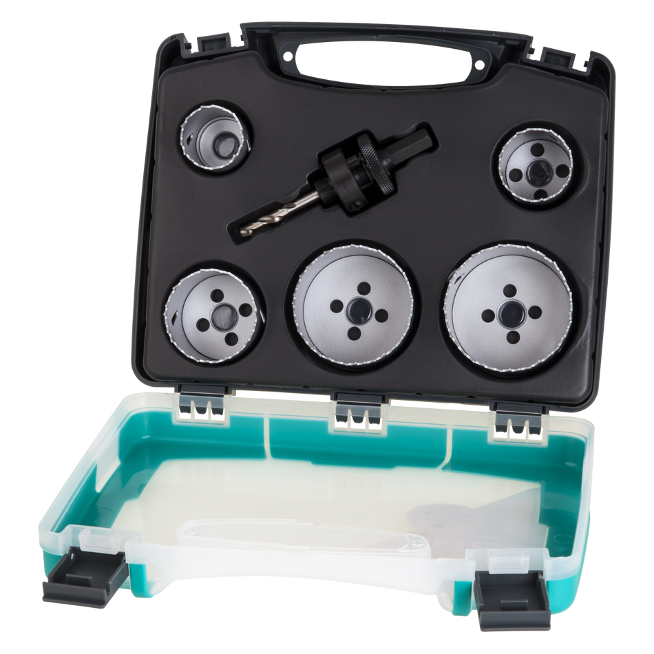 Electricity and Plumbing” Bi-Metal Hole Saw Blade Set, Ø 35–68 mm, 6 Pcs.