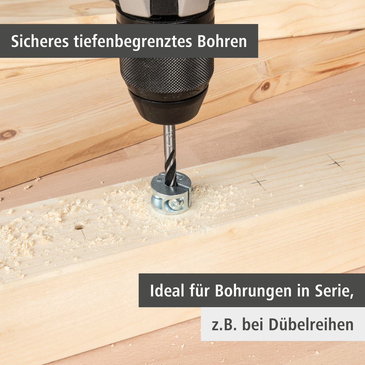Universal Depth Stop Set, 3 Pcs. (de)