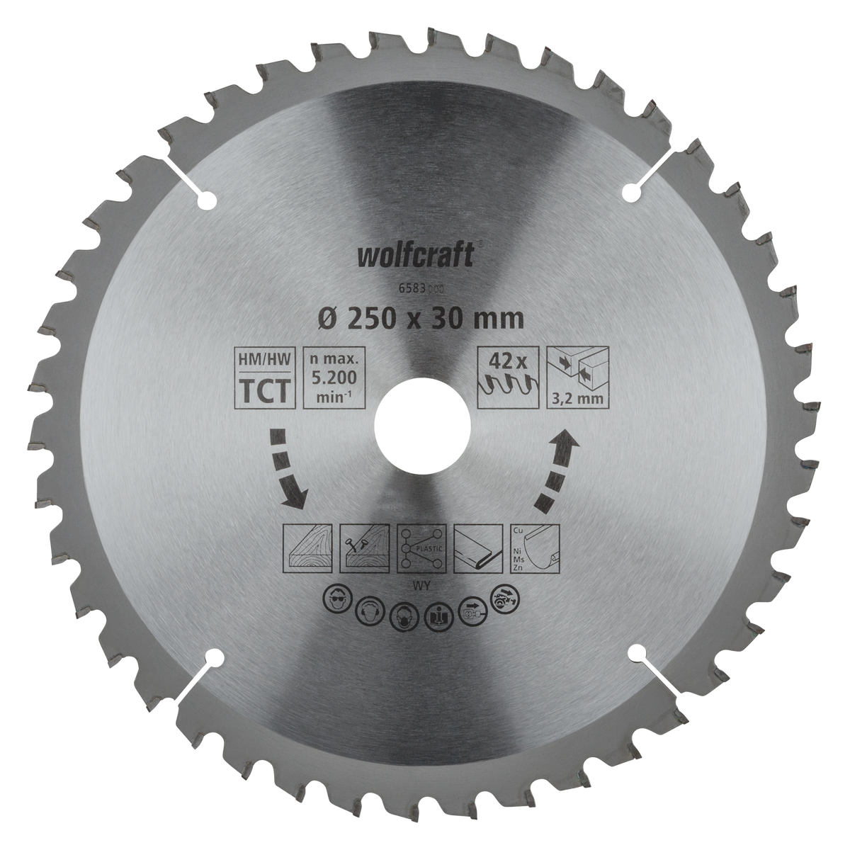 TC Circular Table Saw Blade, new purple series, Ø 250 mm