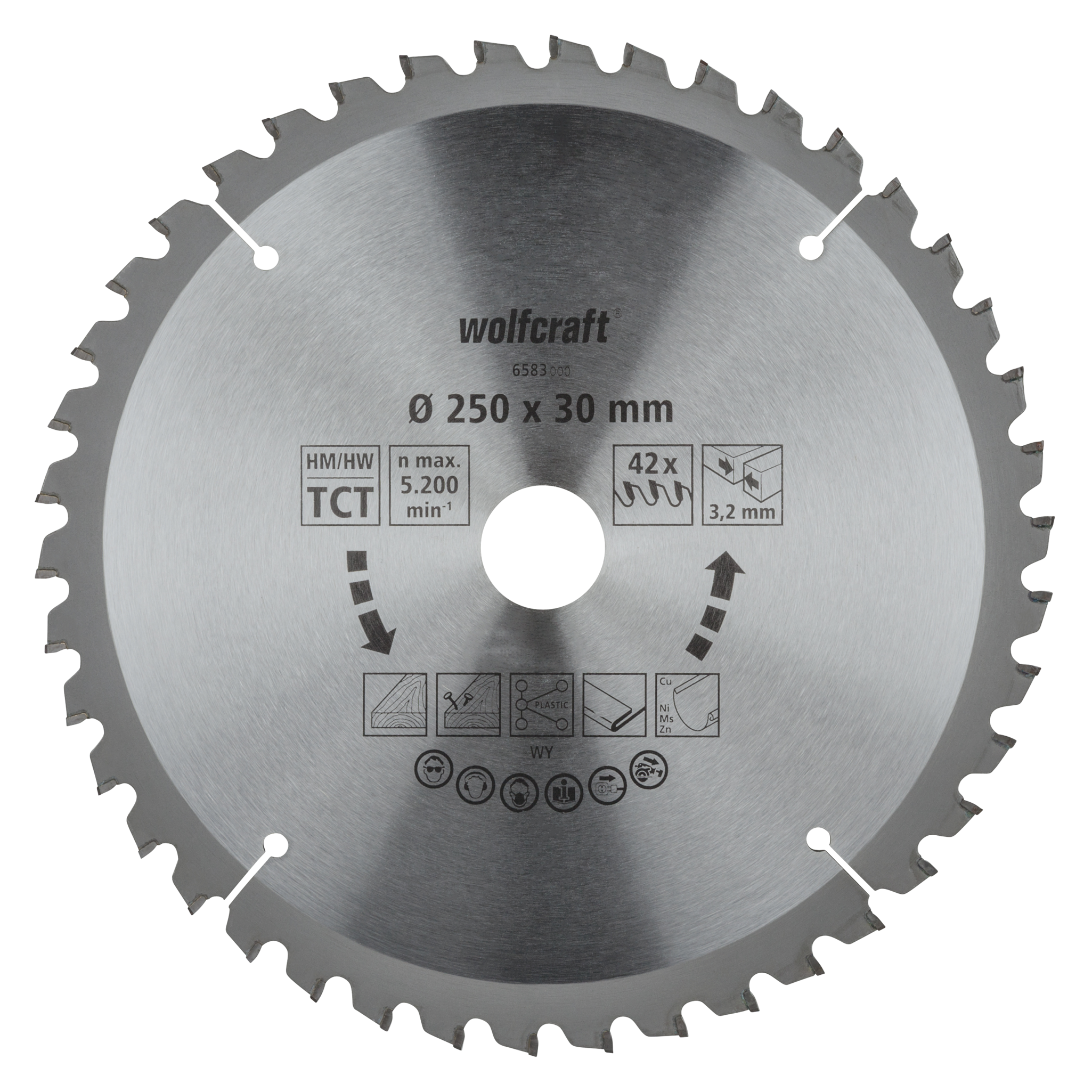 TC Circular Table Saw Blade, new purple series, Ø 250 mm