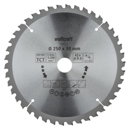 TC Circular Table Saw Blade, new purple series, Ø 250 mm