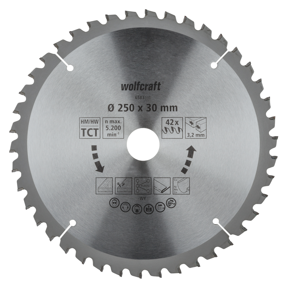 TC Circular Table Saw Blade, new purple series, Ø 250 mm