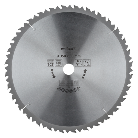 TC Circular Table Saw Blade, brown series, Ø 350 mm