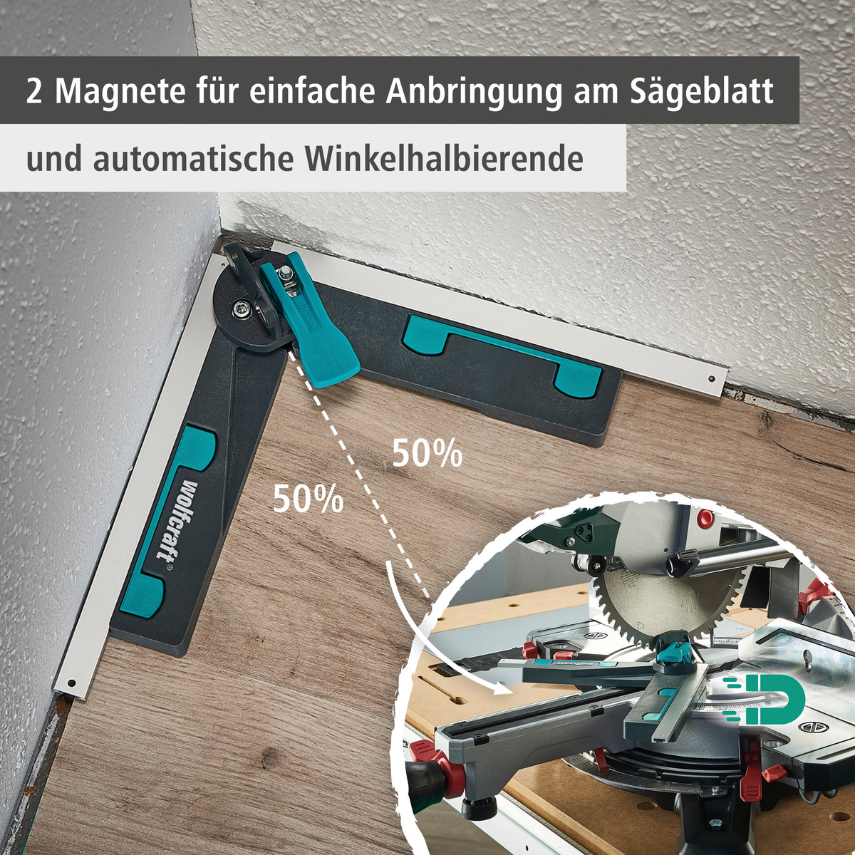 Angular Bevel Gauge for Mitre Saws (de)