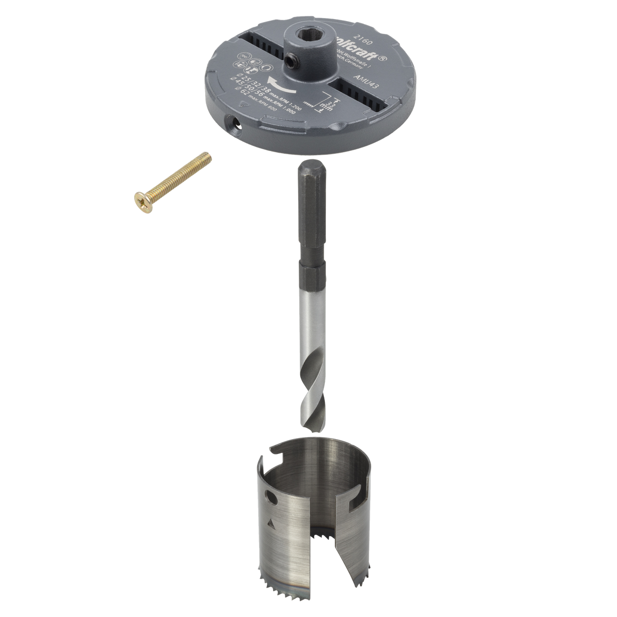 Professional Multi-Blade Hole Saw, Ø 25–62 mm