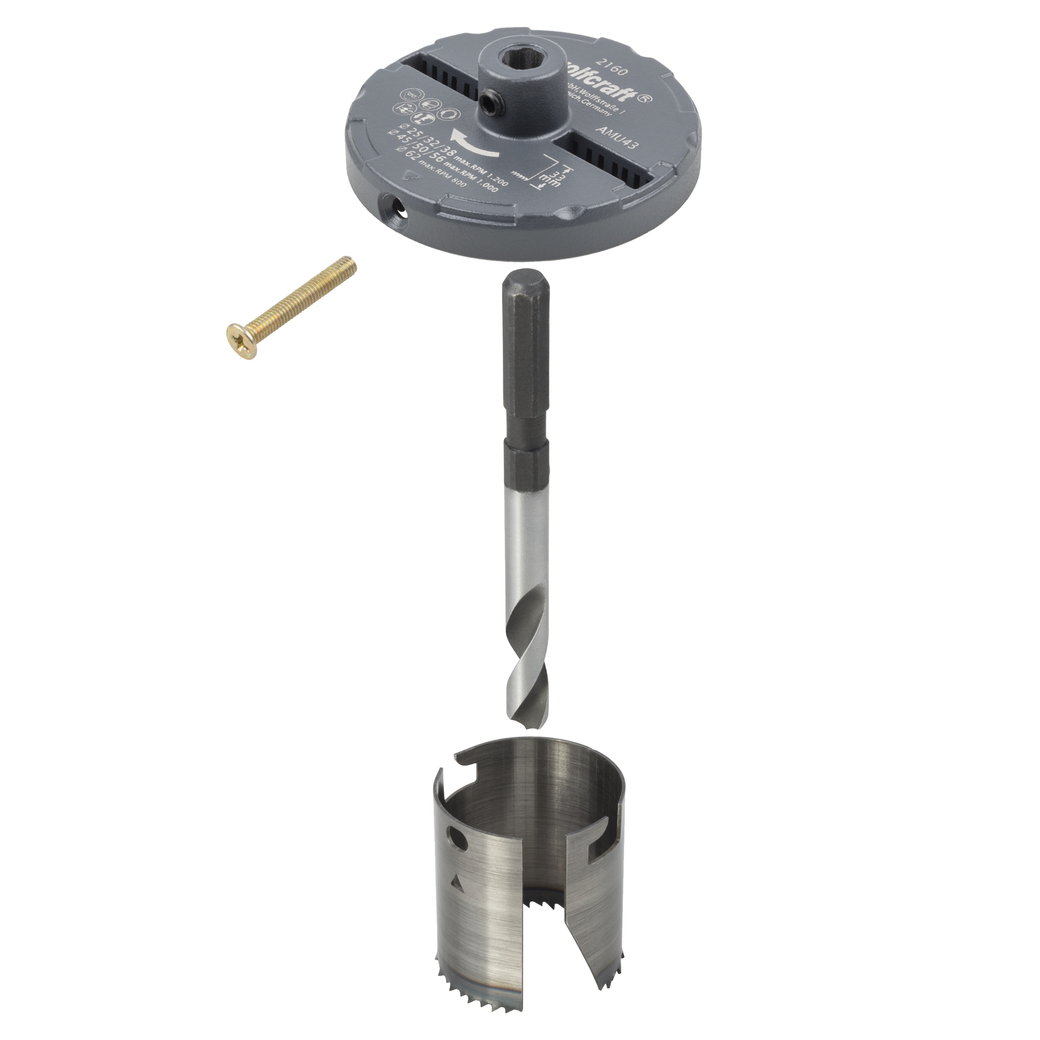 Professional Multi-Blade Hole Saw, Ø 25–62 mm